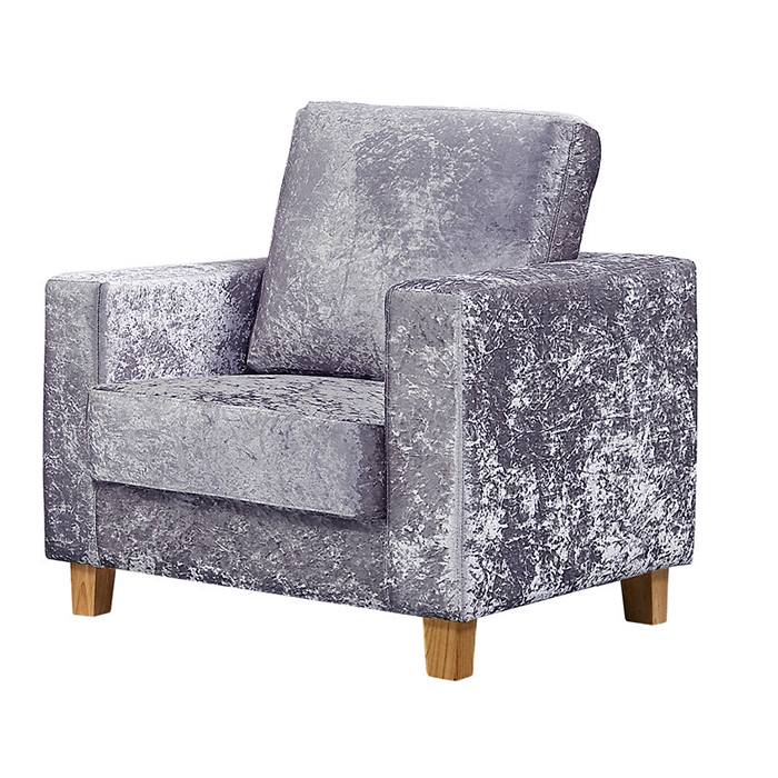 Chesterfield Crushed Velvet Armchair - Click Image to Close